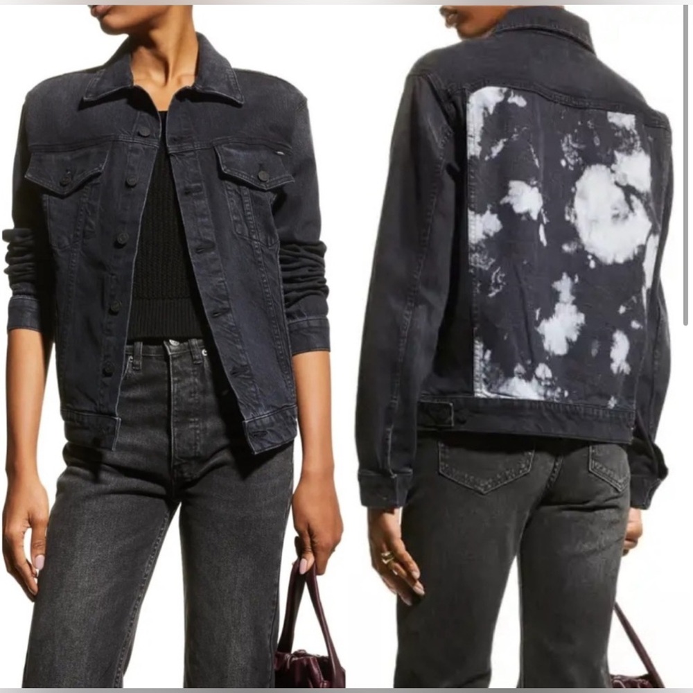 MOTHER THE DRIFTER Black Denim Jacket. 
Size XL